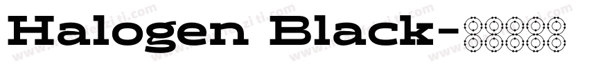 Halogen Black字体转换